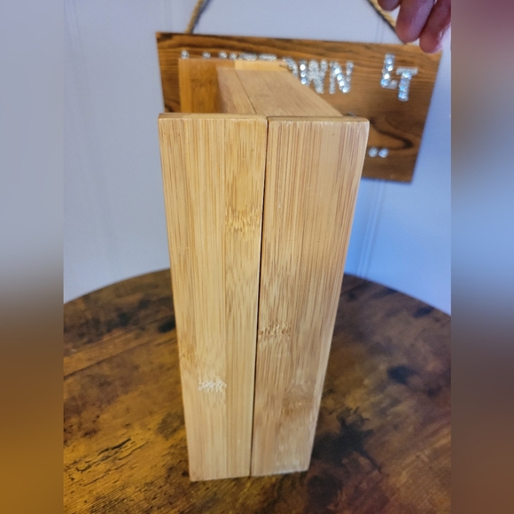 Used Bamboo Wooden Organizer keys and mail - Picture 5 of 11